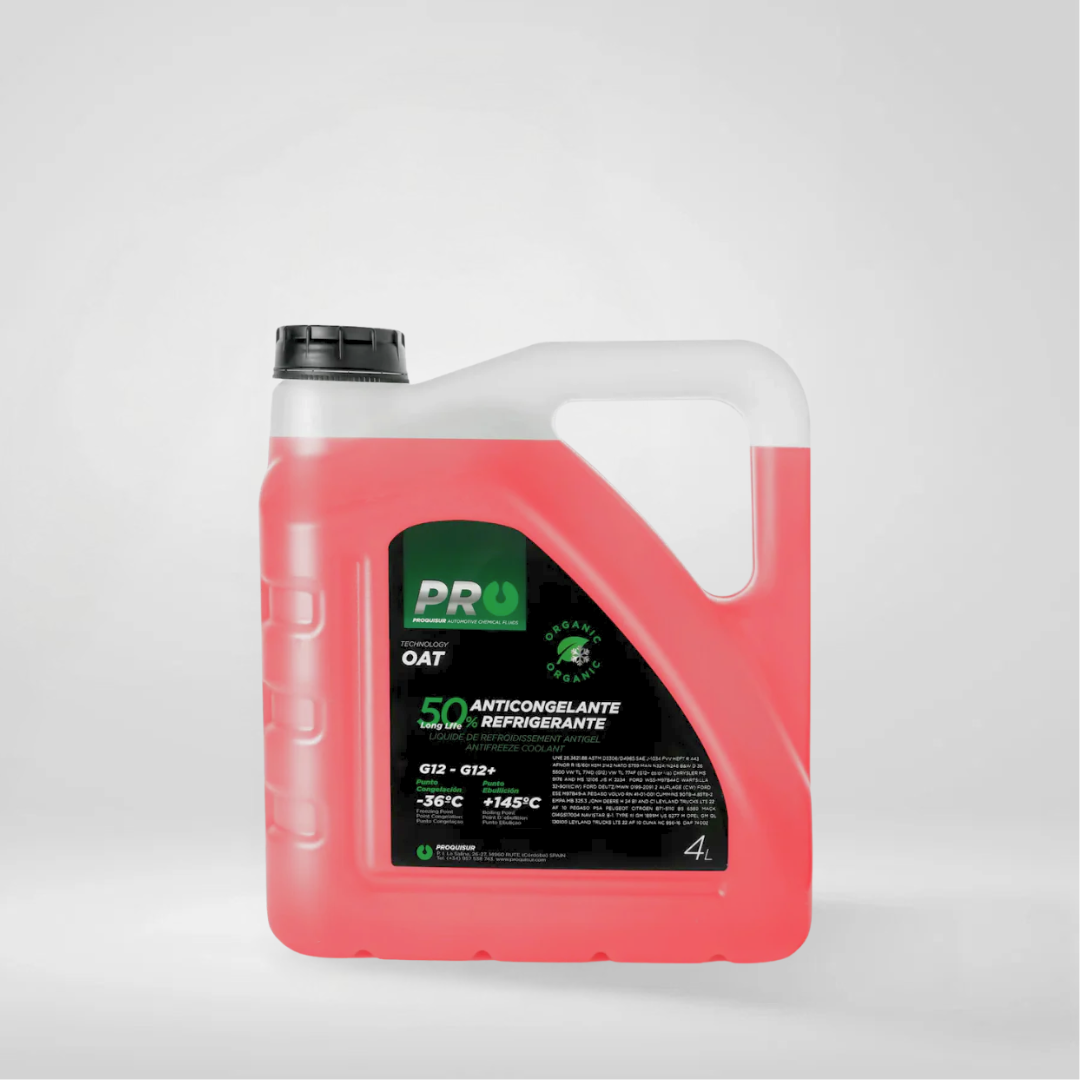 (OAT) Red 50% Antifreeze Coolant 4L