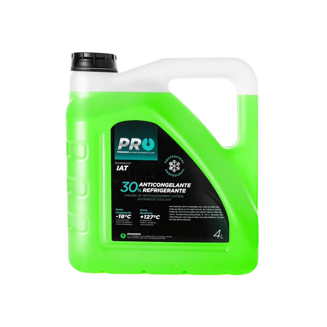 Green 30% Antifreeze Coolant 4L - Proquisur Egypt - 8429325013588