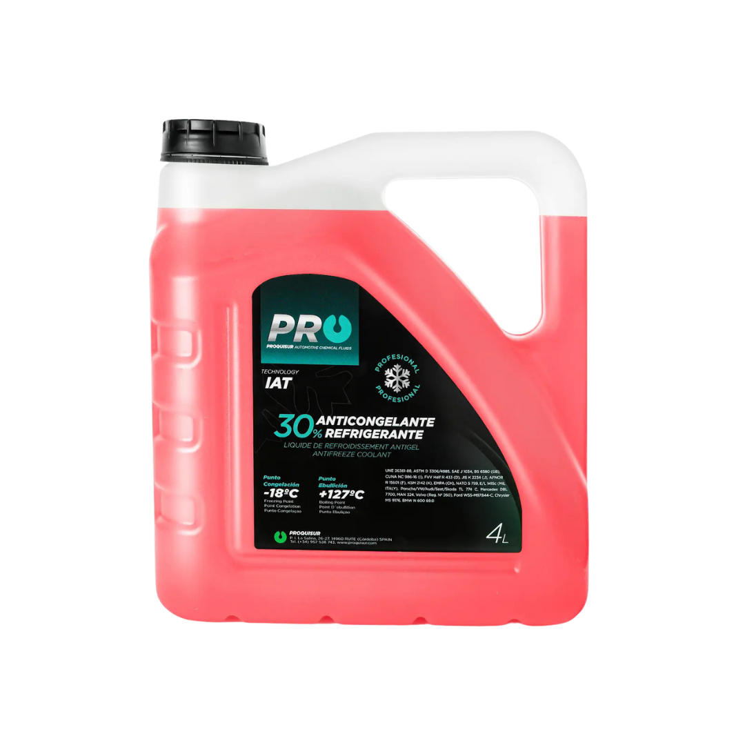 Red 30% Antifreeze Coolant 4L - Proquisur Egypt - 8429325013588