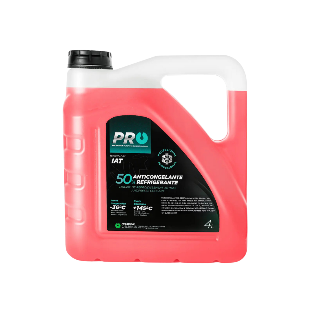 Red 50% Antifreeze Coolant 4L - Proquisur Egypt - 8429325013588