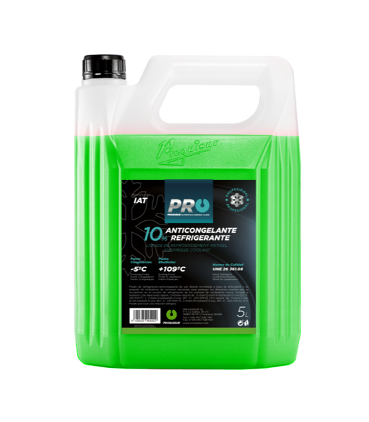 Green 10 % Antifreeze Coolant 5L - Proquisur Egypt - 8429325013588